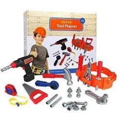Click N Play Click N' Play 23 Piece Kids Pretend Play Real Working Toy Tool Set