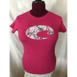 Costa Del Mar Women's Realtree AP Pink Camo Short Sleeve Tee