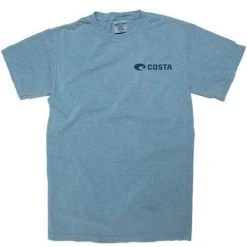 Costa Del Mar Local Comfort Short Sleeve Tee, Small, Ice Blue Apparel