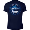 Costa Del Mar Quest Short Sleeve Shirt, Small, Navy Apparel