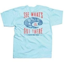 Costa Del Mar Logo Map Short Sleeve Shirt