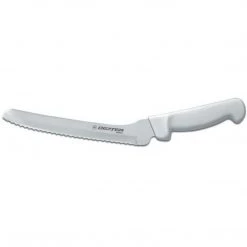 Accessories Dexter Russell Basics® 8" Scalloped Offset Sandwich Blade, White Handle