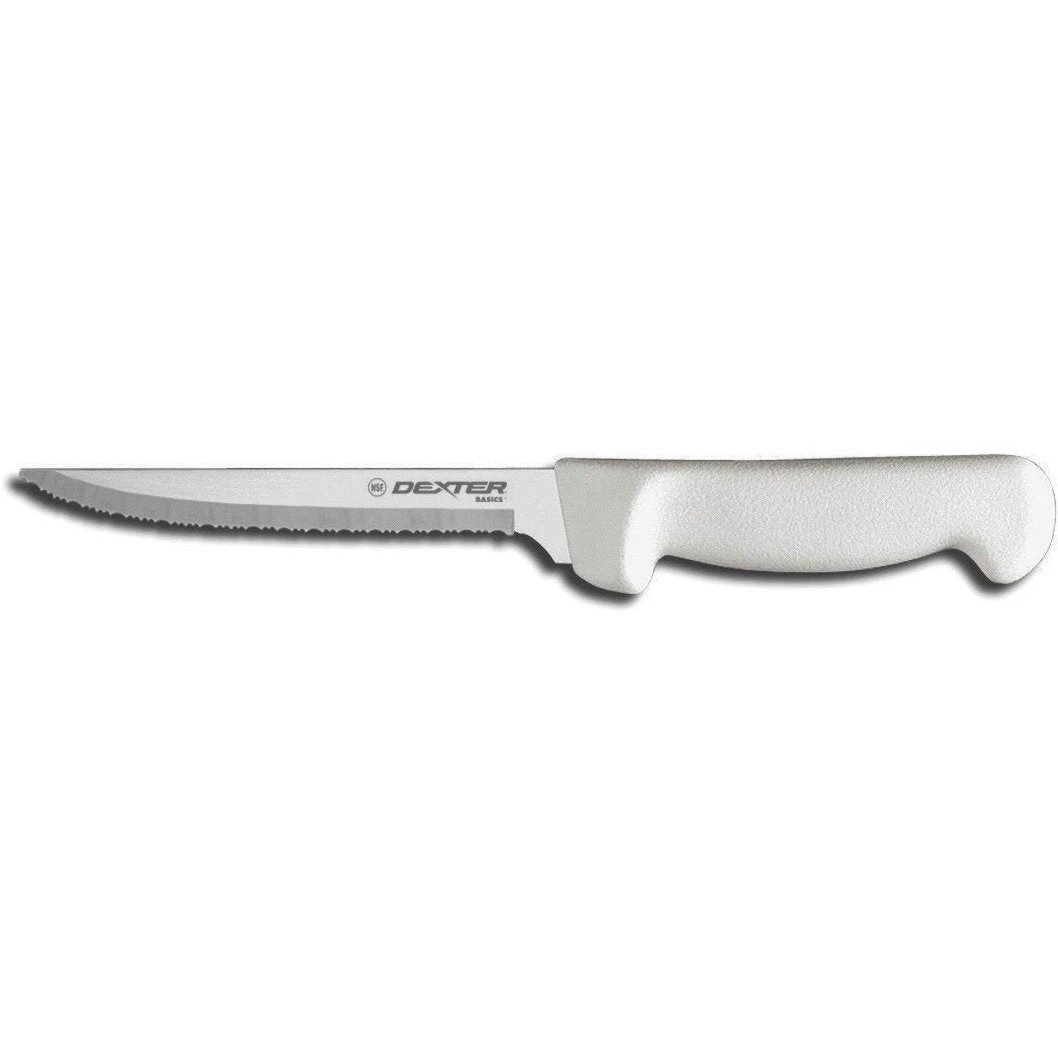 Accessories Dexter Russell Basics® 8" Scalloped Utility Blade, White Handle (P94848) 3 Accessories Dexter Russell Basics® 8" Scalloped Utility Blade, White Handle (P94848)