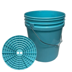 Lee Fisher Sports 5 Gallon Bucket-Detailing Kit-5 G. Bucket, Grit Shield Accessories
