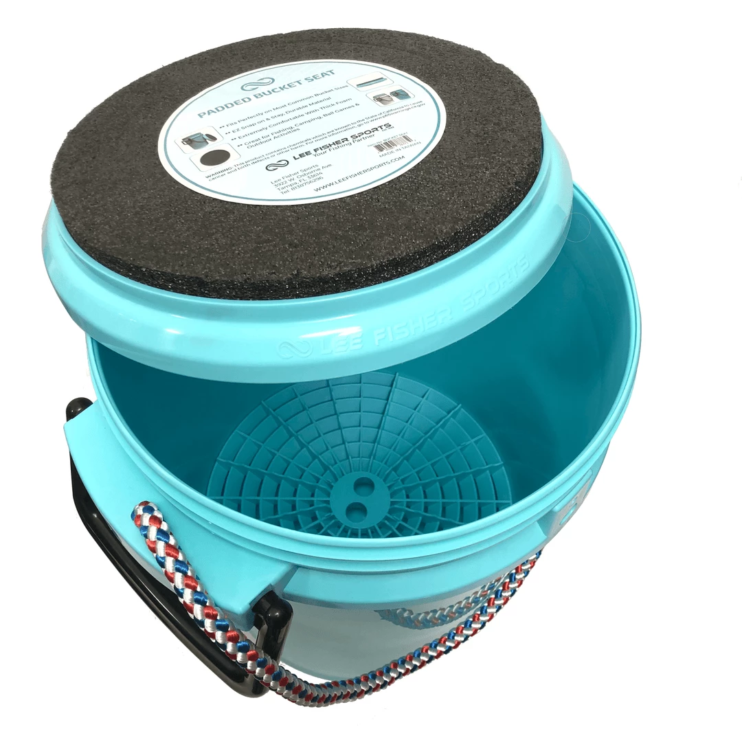 Lee Fisher Sports ISMART 5 Gallon Bucket-Premium Series Kit-5 G. ISMART Bucket, Bucket , Padded Seat, Grit Shield Package 4 Lee Fisher Sports ISMART 5 Gallon Bucket-Premium Series Kit-5 G. ISMART Bucket, Bucket , Padded Seat, Grit Shield Package