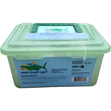 Jack Cast Net Jack Monofilament Bait Cast Nets ( 3/8 Sq. Mesh ) 3 Jack Cast Net Jack Monofilament Bait Cast Nets ( 3/8 Sq. Mesh )