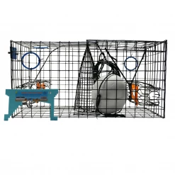Joy Fish Maryland Blue Crab Heavy Duty Crab Trap, 24"x12"x12" With Gauge Accessories