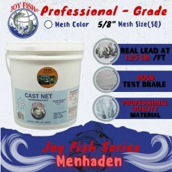 Joy Fish Menhaden Cast Nets : (5/8" Sq.Mesh)