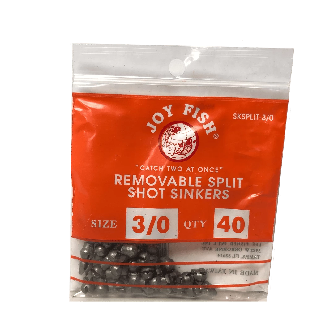 Joy Fish Removable Split Shot Sinkers - Sold By Single Pack Terminal Tackle 3 Joy Fish Removable Split Shot Sinkers - Sold By Single Pack Terminal Tackle