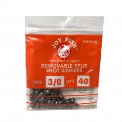 Joy Fish Removable Split Shot Sinkers - Dozen Packs