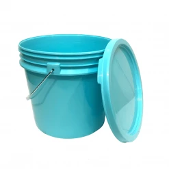 Lee Fisher Sports Bucket - 3.5 Gallon Bucket Metal Handle With Lid, Aqua Accessories