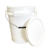 Accessories Lee Fisher Sports Bucket - 5 Gallon Metal Handle ISmart Bucket With Lid, White Color