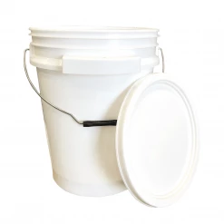Accessories Lee Fisher Sports Bucket - 5 Gallon Metal Handle ISmart Bucket With Lid, White Color