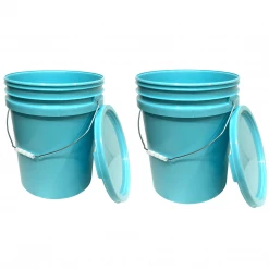 Accessories Lee Fisher Sports Bucket - 5 Gallon Bucket Metal Handle With Lid, Blue