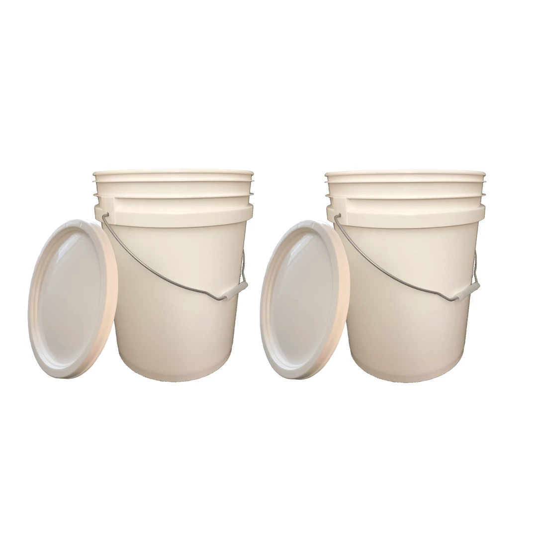 Accessories Lee Fisher Sports Bucket - 5 Gallon Bucket Metal Handle With Lid, White 5 Accessories Lee Fisher Sports Bucket - 5 Gallon Bucket Metal Handle With Lid, White