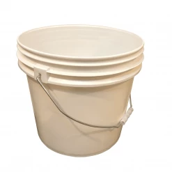 Lee Fisher Sports Bucket - Metal Handle Without Lid, White