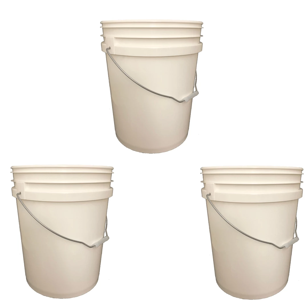 Lee Fisher Sports Bucket - Metal Handle Without Lid, White 9 Lee Fisher Sports Bucket - Metal Handle Without Lid, White