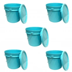 Lee Fisher Sports Bucket - 3.5 Gallon Bucket Metal Handle With Lid, Aqua Accessories 7 Lee Fisher Sports Bucket - 3.5 Gallon Bucket Metal Handle With Lid, Aqua Accessories