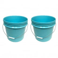 Lee Fisher Sports Bucket - Metal Handle Without Lid, Blue