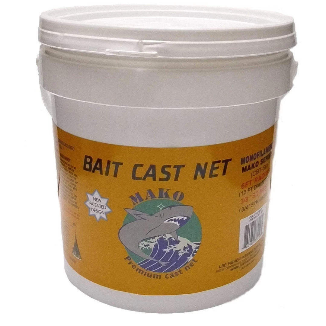 Mako Bait Cast Net (3/8" Sq Mesh) Cast Nets 3 Mako Bait Cast Net (3/8" Sq Mesh) Cast Nets