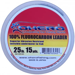 Terminal Tackle Ohero 100% Fluorocarbon Leader 25 Yard Spool