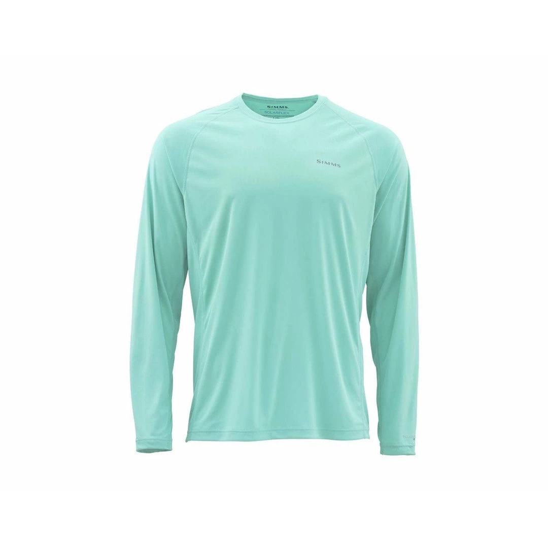 Simms Men's SolarFlex Crewneck Shirt - Solid Apparel 3 Simms Men's SolarFlex Crewneck Shirt - Solid Apparel