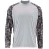 Apparel Simms Men's Solarflex Crewneck Print Long Sleeve Shirt 2 Apparel Simms Men's Solarflex Crewneck Print Long Sleeve Shirt