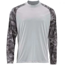 Apparel Simms Men's Solarflex Crewneck Print Long Sleeve Shirt