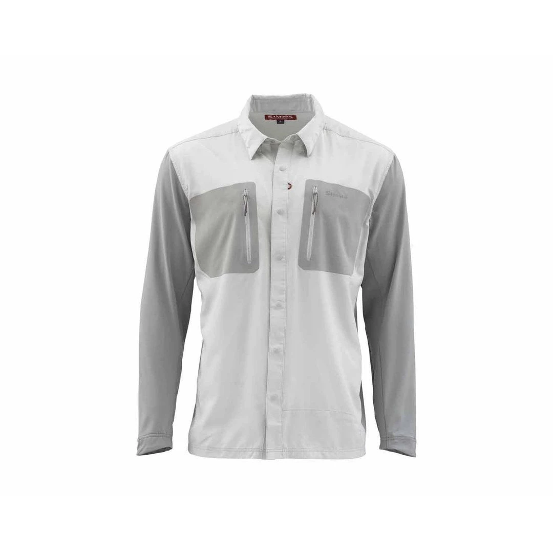 Apparel Simms Men's TriComp Cool Fishing Shirt, Color: Tundra 3 Apparel Simms Men's TriComp Cool Fishing Shirt, Color: Tundra