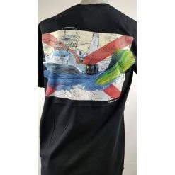 Steve Whitlock Signature Men's AL Flag Gulf Dolphin SS Shirts Apparel