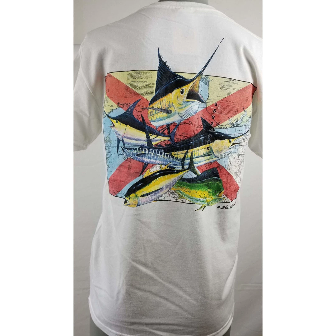 Steve Whitlock Signature Men's AL Flag Gulf Slam SS Shirts Apparel 6 Steve Whitlock Signature Men's AL Flag Gulf Slam SS Shirts Apparel